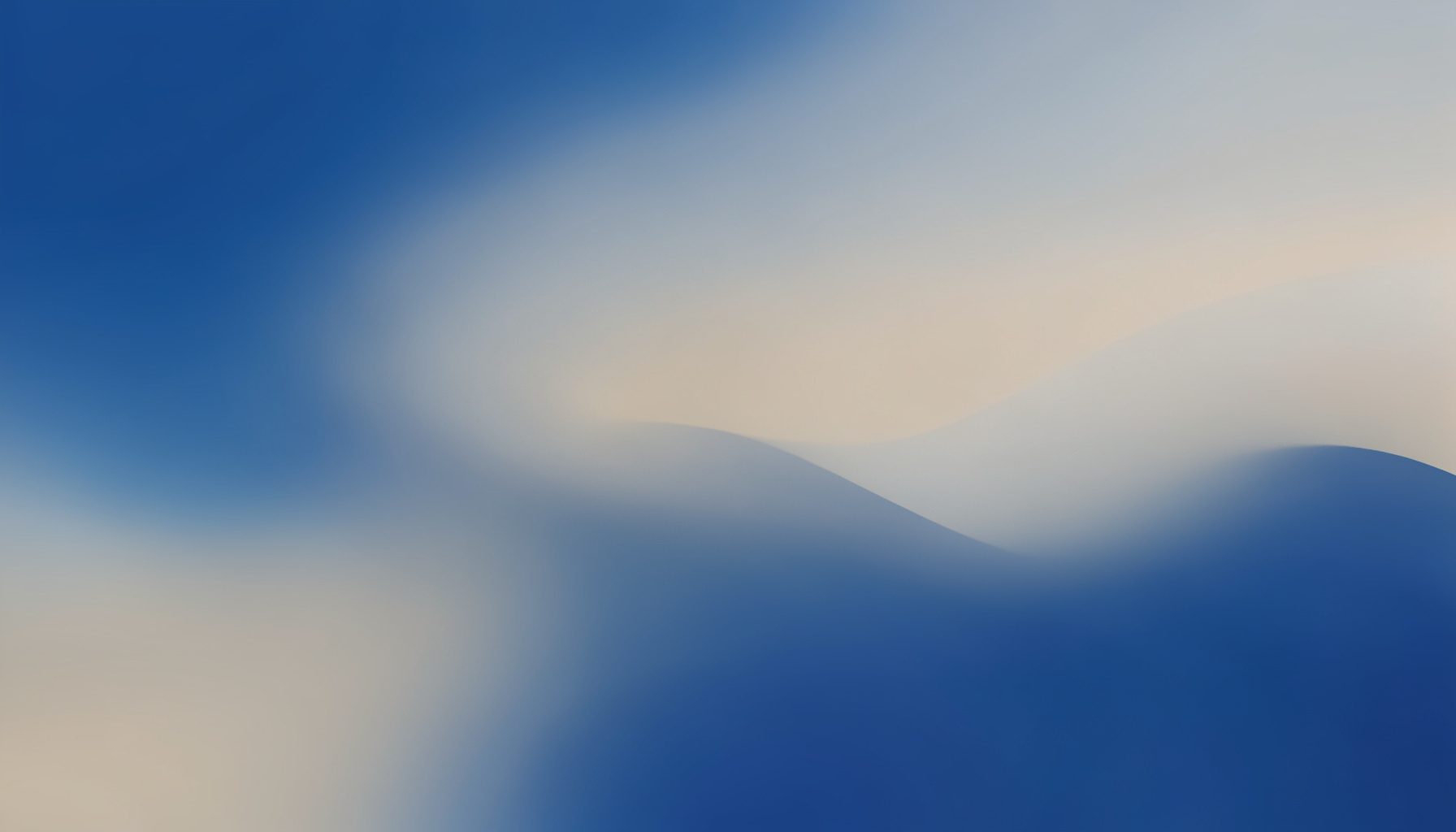 Muted blues and sandy neutrals flowing together in a calm abstract gradient reminiscent of open skies